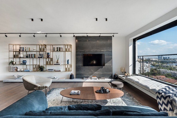 nápady na obývaciu izbu osvetlenie priemyselného elegantného štýlu