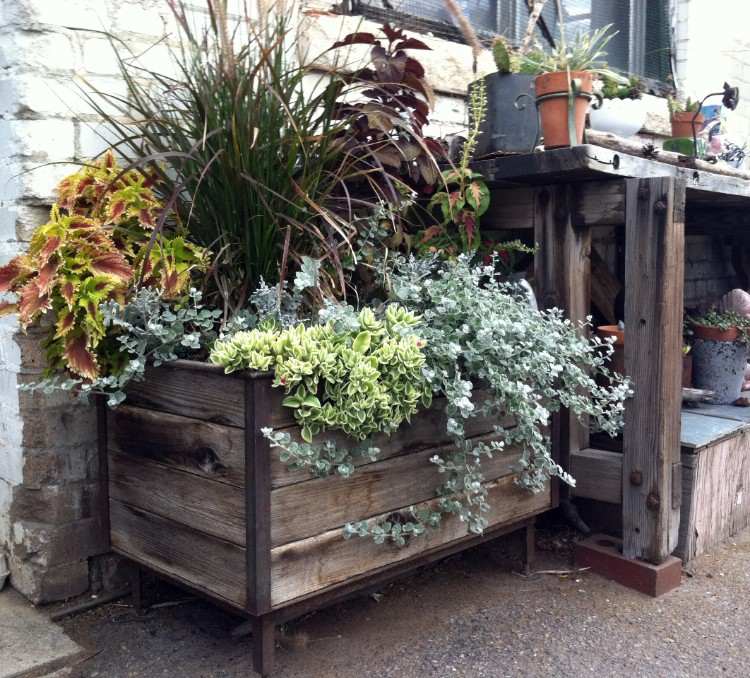 priemysel pohľad nápady záhradný dizajn tipy moderné železo kvety kombinácia dreva