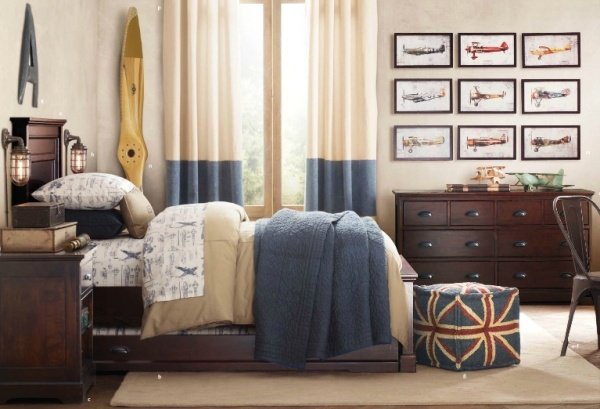 lietadlá z masívu do chlapčenskej izby