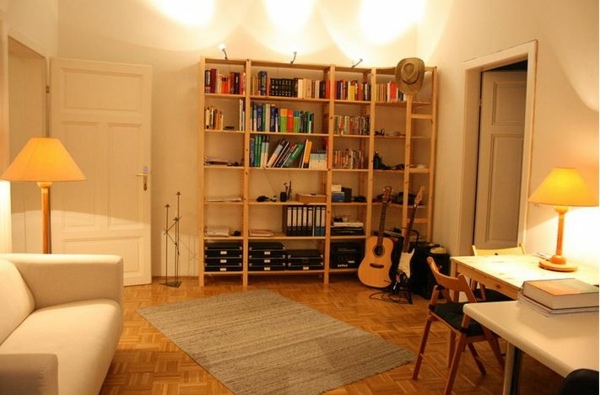 Stropné stropné svetlá nástenné police rozkladacie kreslá