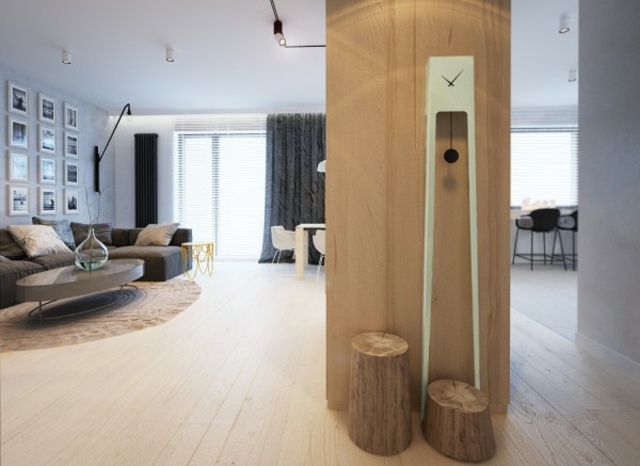 Vroclavský drevený stĺp v obývačke