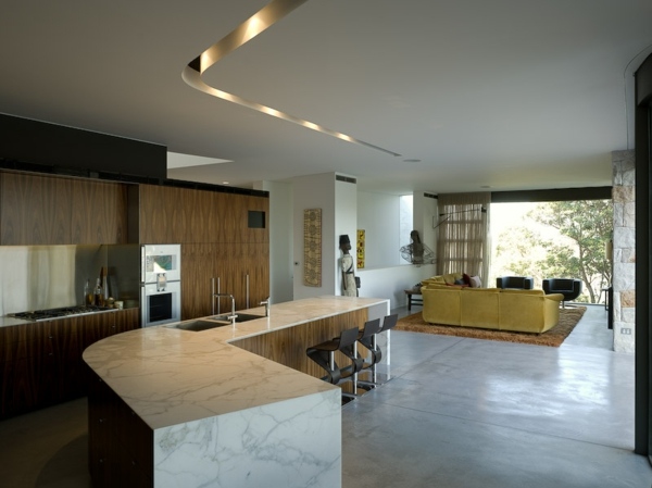 Nábytok-nápady-obývačka-kuchyňa-falošný strop