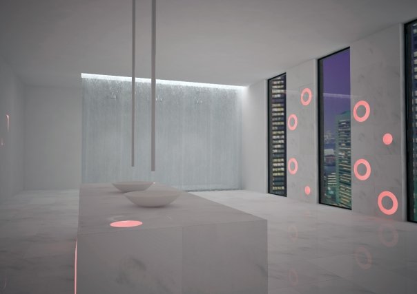 biely mramor červený svetelný systém bolla IncontroArdito