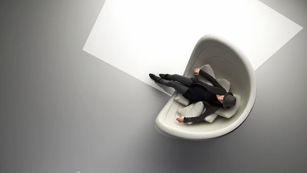 Vylepšenie akustiky ležadla Moderné kreslo na zlepšenie akustiky