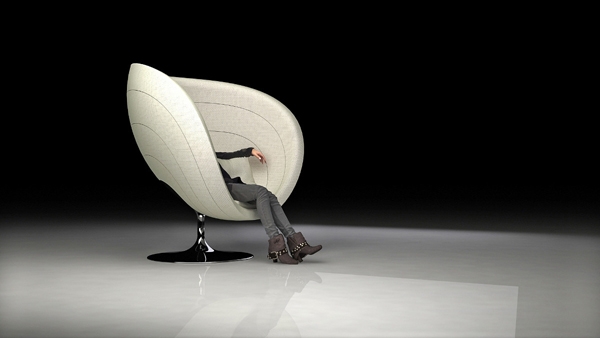 Kreslo z penovej textílie absorbujúce zvuk Zvukovo absorbujúce penové kreslo