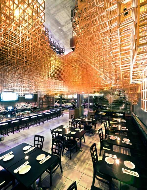 moderná interiérová reštaurácia