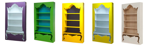 polartová polica s policami do skrine, svetlé farby nábytková séria polart bufetová skrinka polička svetlé farby