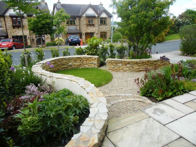 Okrúhle tvary s jasnými cestami Moderný dizajn-záhrada-inšpirácia-nápady-zakrytie