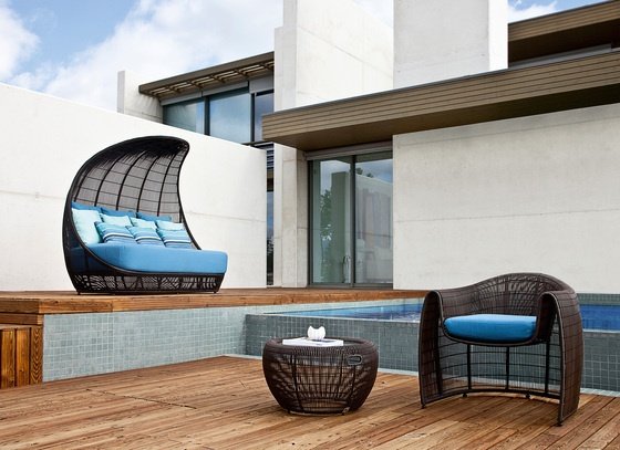 štýlové nápady pre modernú záhradu moderný stredomorský dizajn v záhrade