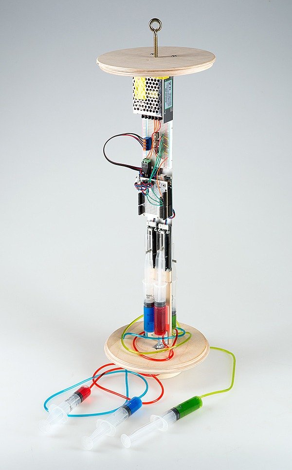 rgb zmiešaný systém lampa atramentový sprej stavebné diely taras sgibnev RGB lampa atrament splash stavebné diely taras sgibnev