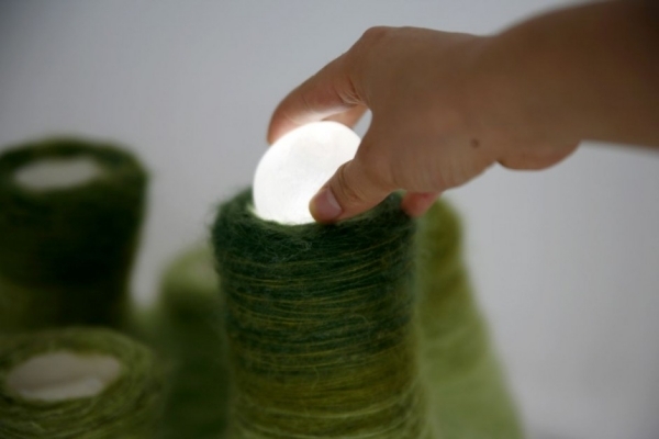 interaktívna zlomenina svetla príroda inšpiruje tyčinky interaktívna svetelná štruktúra inšpirovaná prírodou