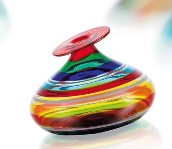 Dizajnové osvetlenie vyrobené zo skla La Murrina farebné