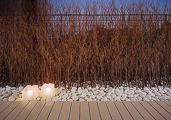 pekné osvetlenie v záhrade