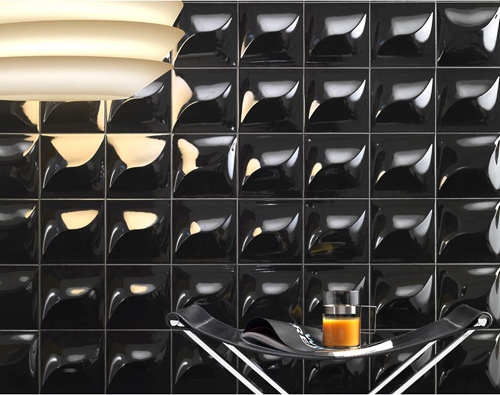 moderné čierne dlaždice trojrozmerné elegantné čierne dlaždice trojrozmerné