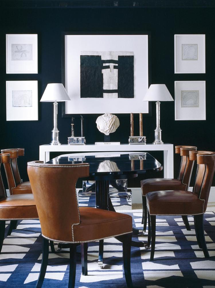 Interiérové štúdio Luis Bustamante - jedáleň v čiernej a bielej farbe Interiérové štúdio -luis-bustamente-jedáleň-čierno-biele