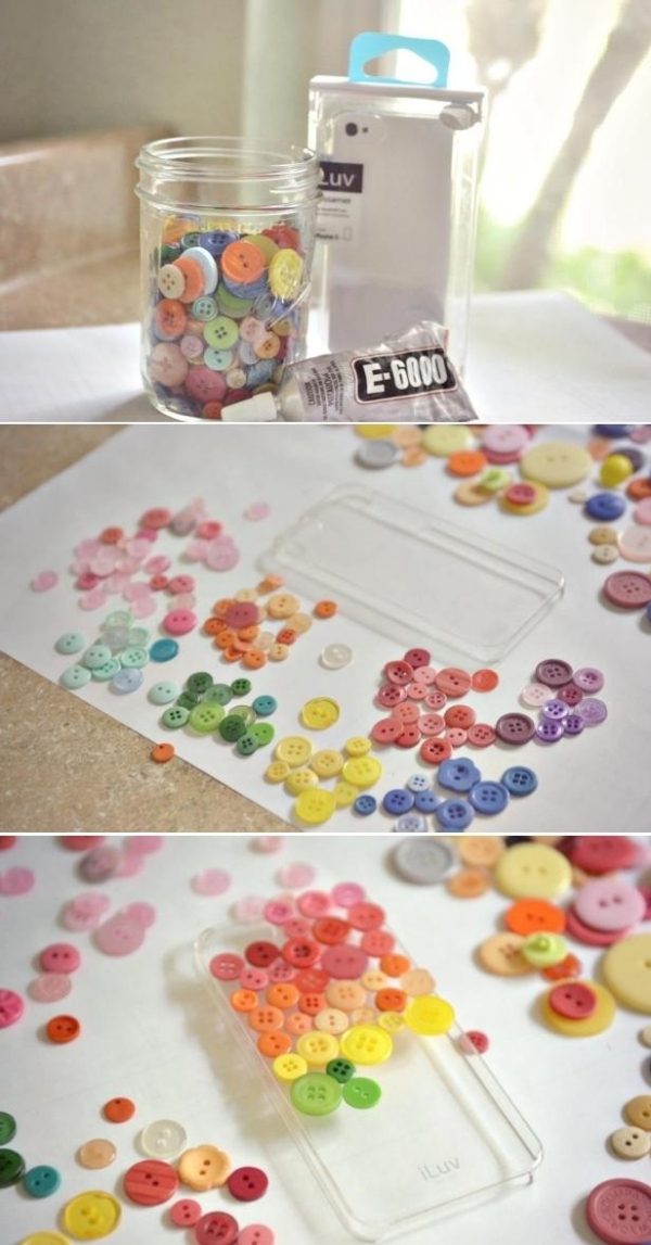 nápady-drotár-s-deťmi-gumený kryt-na-dekoráciu pre iphone