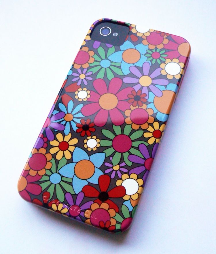 puzdro na kvetinový vzor hippie dizajn iphone nápad