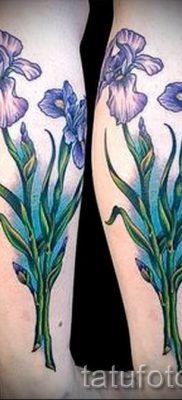 Írisz -tetoválás fényképes példája egy írisz -tetoválás jelentését bemutató cikkhez 15