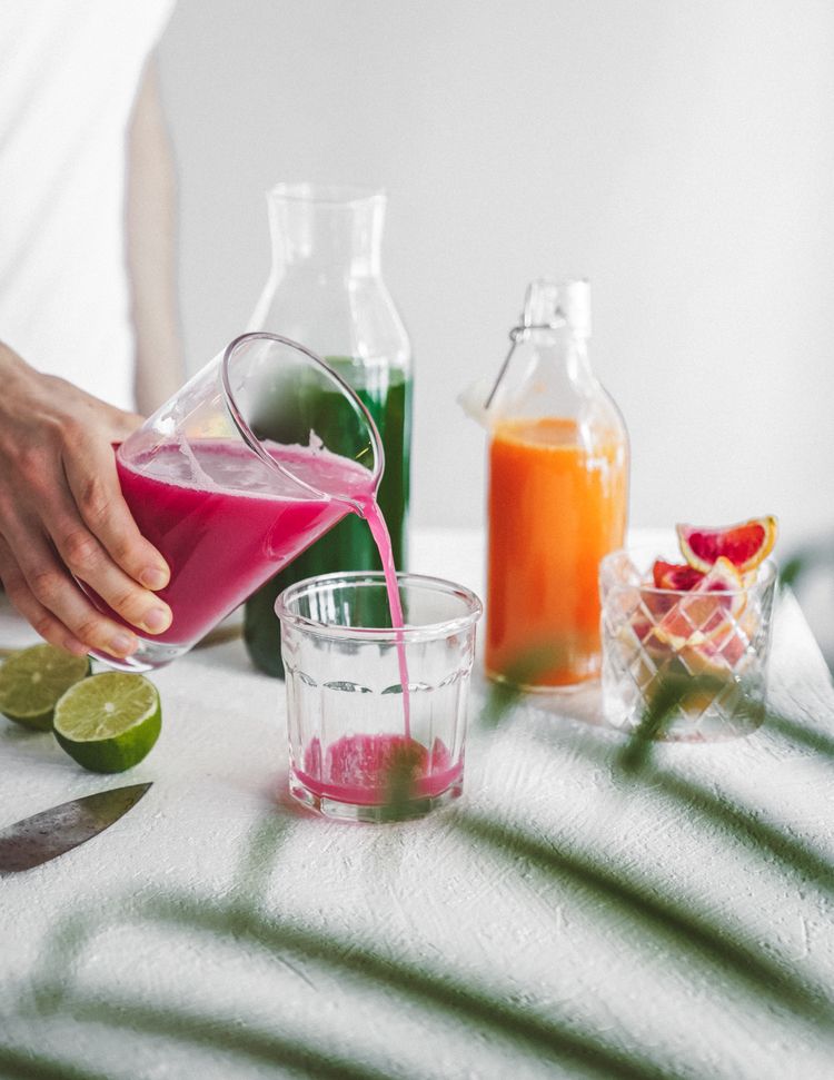 Uhorková šťava Zdravé detoxikačné zeleninové šťavy na chudnutie