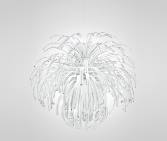 pvc biely ventilátor tempo designer lampy italamp pvc biele ventilátorové dizajnérske žiarovky z italampu