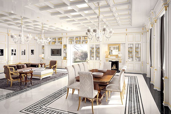 klasický nápad na zariadenie - kráľovský štýl klasický-nábytok-nápad-kráľovský štýl