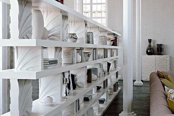 obývacia izba veľká biela knižnica obývacia izba veľká biela knižnica