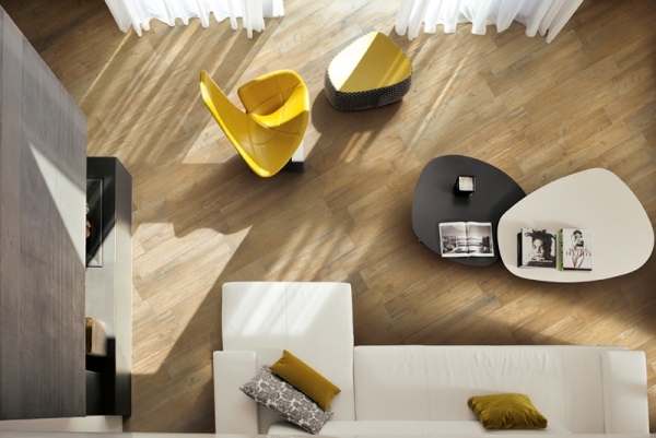 dlažba v drevenom vzhľade dizajn obývačky larix refin dlažba drevo vzhľad obývacia izba larix refin