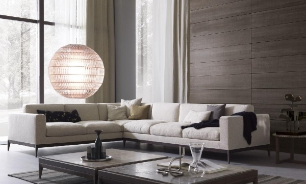 Taliansky nábytok Rohová sedačka MisuraEmme z ekru