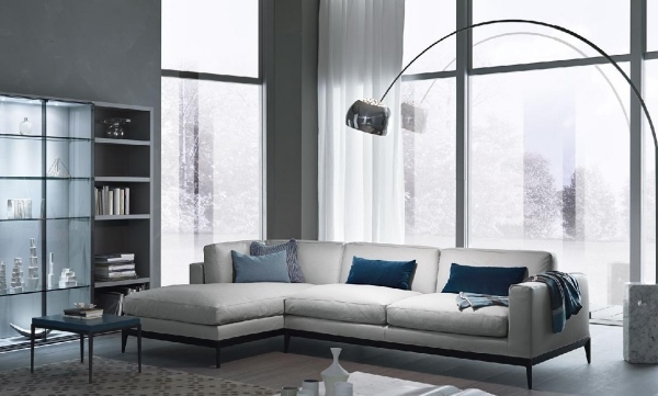 Taliansky nábytok MisuraEmme rohová sedacia súprava stojací lampa