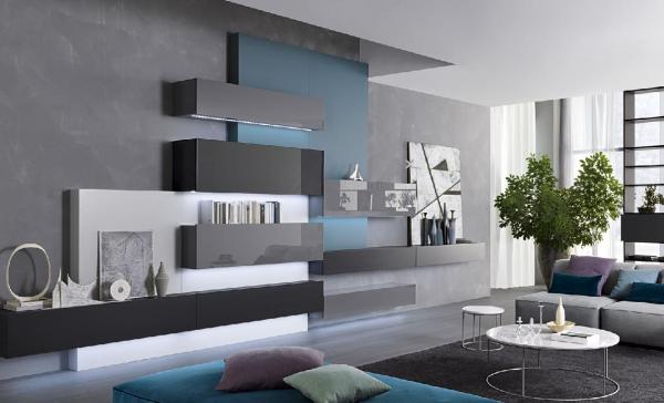 dynamické osvetlenie obývačky do vysokého lesku MisuraEmme