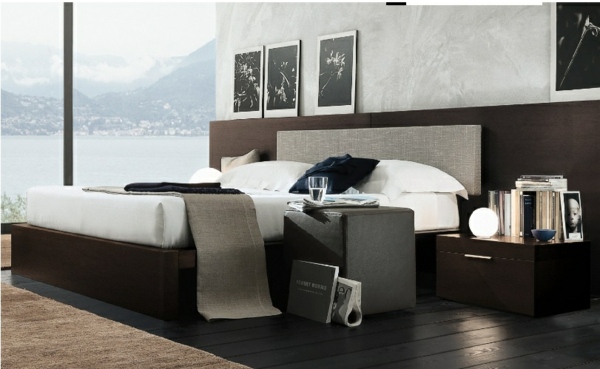 béžovo-hnedá farebná schéma spálňa s fotografickou stenou béžovo-hnedá-farebná schéma-foto-stena-spálňa