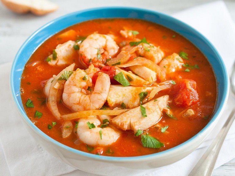 Guláš z morských plodov, ľahké mušle, recepty zdravé