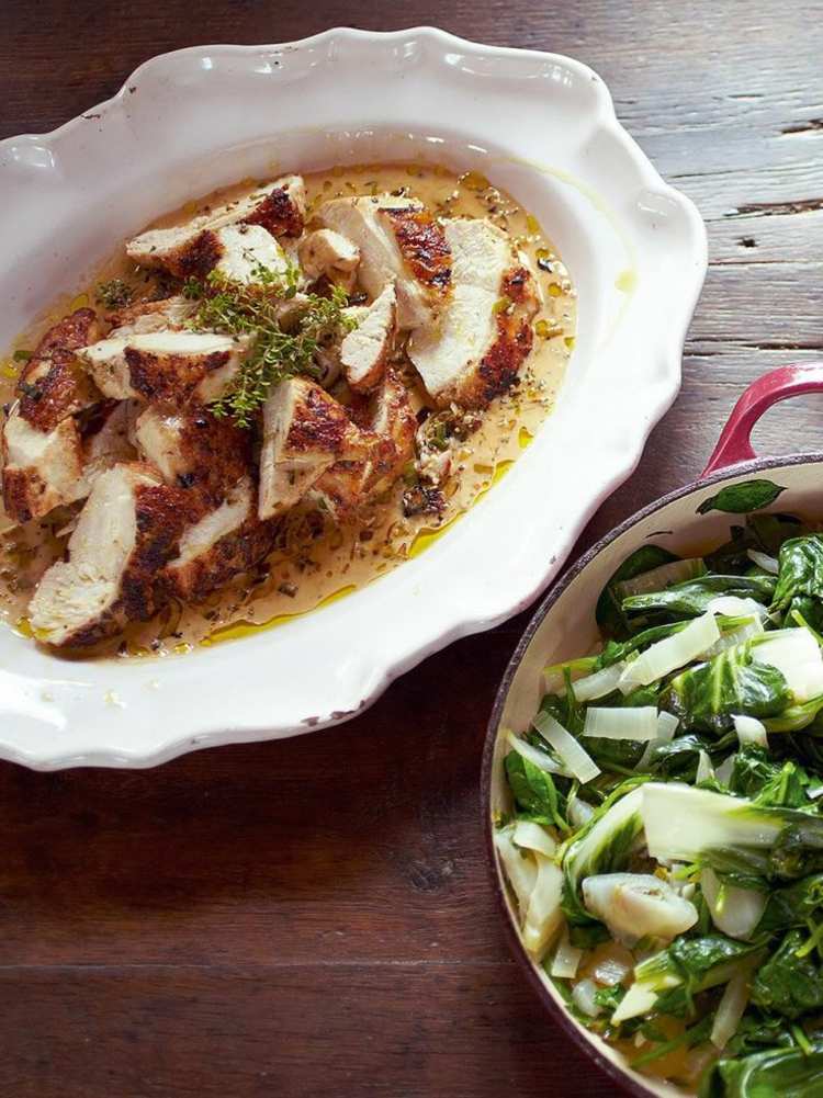 jamie-oliver-30-minútové recepty-kura-horčica-gratinovaný šalát