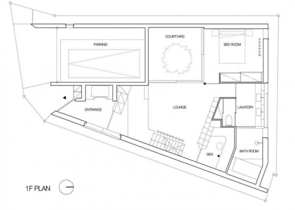 Prvé poschodie Tokioský dom na prvom poschodí