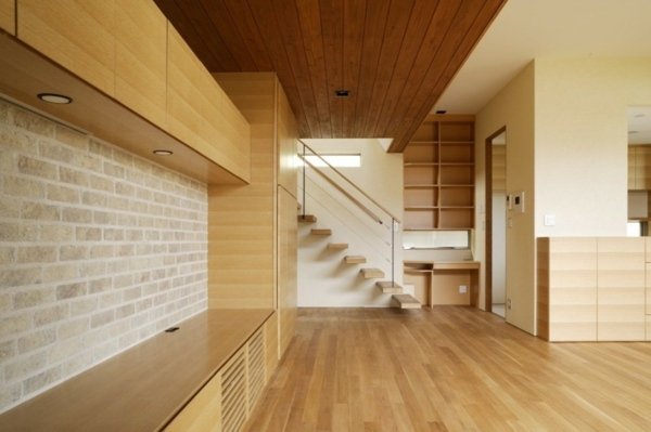 Japonský interiér - svetlé drevo Japonský interiér zo svetlého dreva