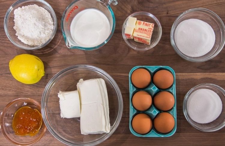 Prísady do nadýchaného japonského suflé tvarohového koláča