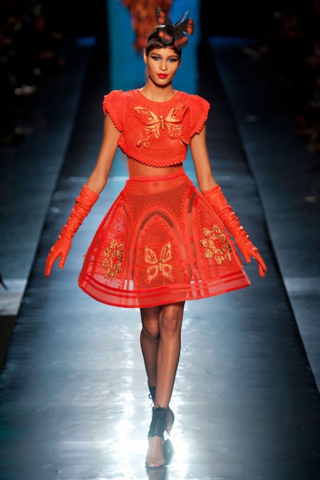 Parížsky týždeň módy Kolekcia Jean Paul Gaultier Jarná Letná Móda 2014