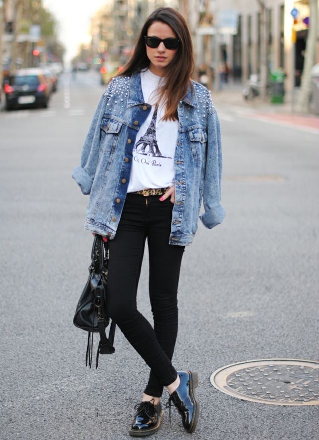 Aplikácie šperkov z džínsovej bundy Navrhnite šperky aplikácie zdobené nápady