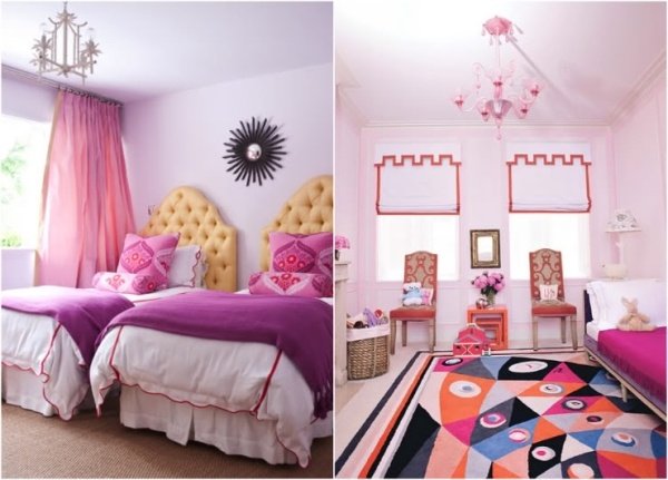 Akcenty nápadov na zdobenie miestnosti pre princezné