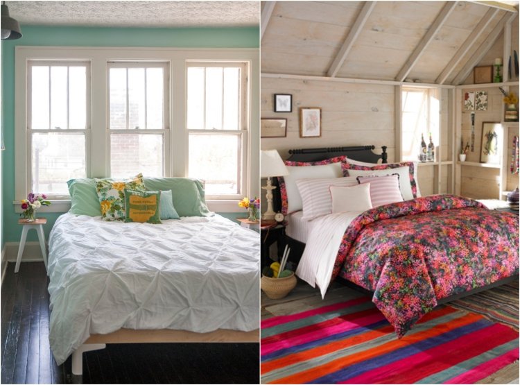 miestnosť pre deti-farebný-dizajn-dievča-mäta-zelená-farebná-kvetinová