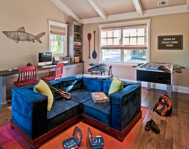 miestnosť pre mládež-dizajn-chlapci-hracia miestnosť-pracovný priestor