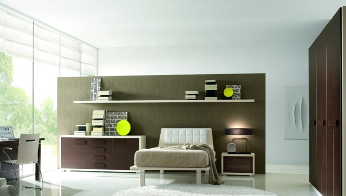 Chlapčenská izba pre mládež od Arredi Design s deliacou stenou miestnosti Miestnosť pre mládež-od-Top-Arredi-vo-veľkom-béžovom