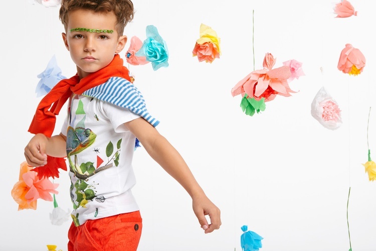 Mladá móda pre deti - vo veselých farbách Chlapčenská móda detská módna letná blúzka