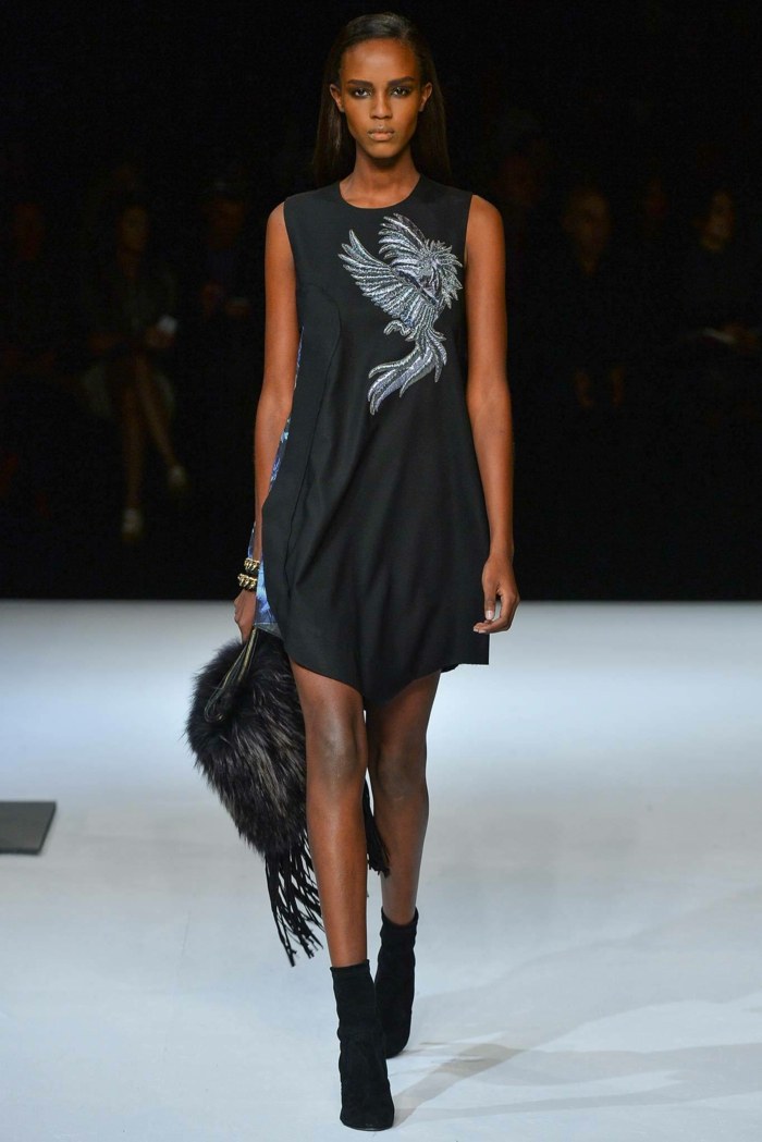 Šaty s vtáčím vzorom-textilná potlač