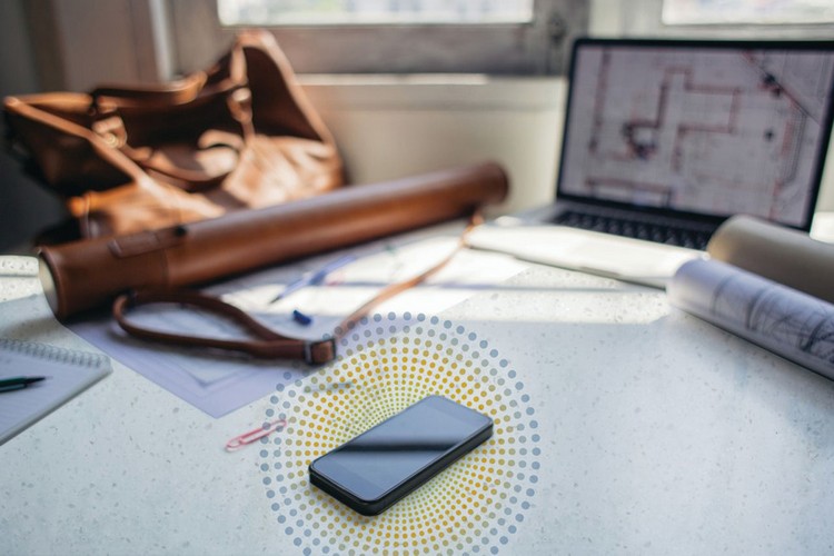 bezdrôtové nabíjanie corian-tabletop-commercial-area