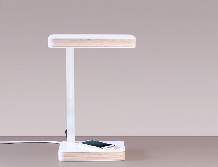 bezdrôtová nabíjacia lampa-mandalaki-drevo-biela-samsung