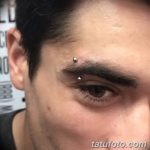 foto kolczyk do brwi z dnia 06.06.2018 # 063 - Piercing do brwi -