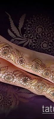 Photo How to apply mehendi on the body (tattoo) (value) - example drawing - 005