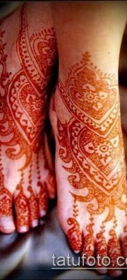 Photo How to apply mehendi on the body (tattoo) (value) - example drawing - 006