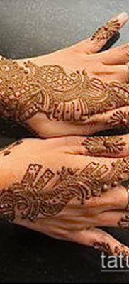 Photo How to apply mehendi on the body (tattoo) (value) - example drawing - 007